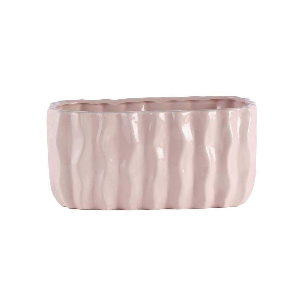VASO ROSA CERAMICA EST EST 26 X 13.5 H 12.5